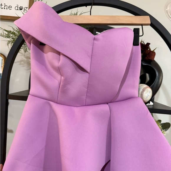 karolina One-Shoulder Lavender Dress size medium - Picture 4 of 10